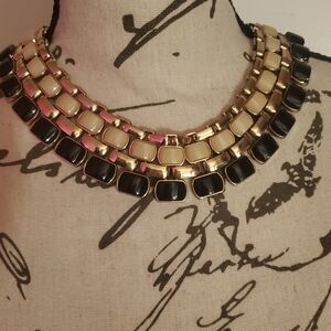 The Limited Gold and Black Statement Necklace